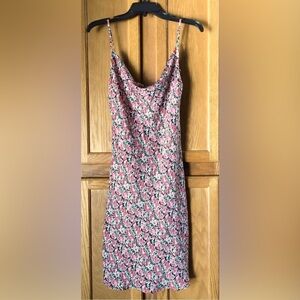 Dress Forum Cowl Neck Floral Slip Dress